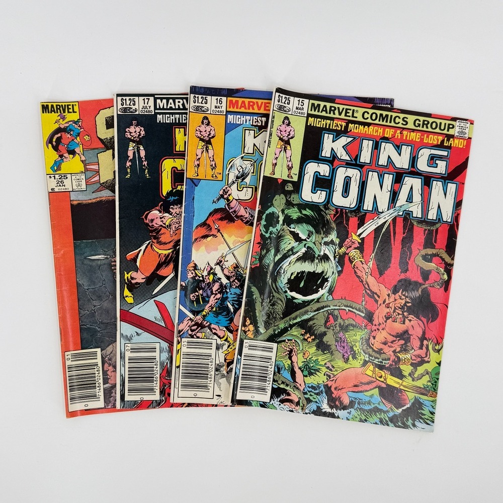 Marvel King Conan #15 #16 #17 Conan the King #26 1983-85 CPV Newsstand Comic Lot